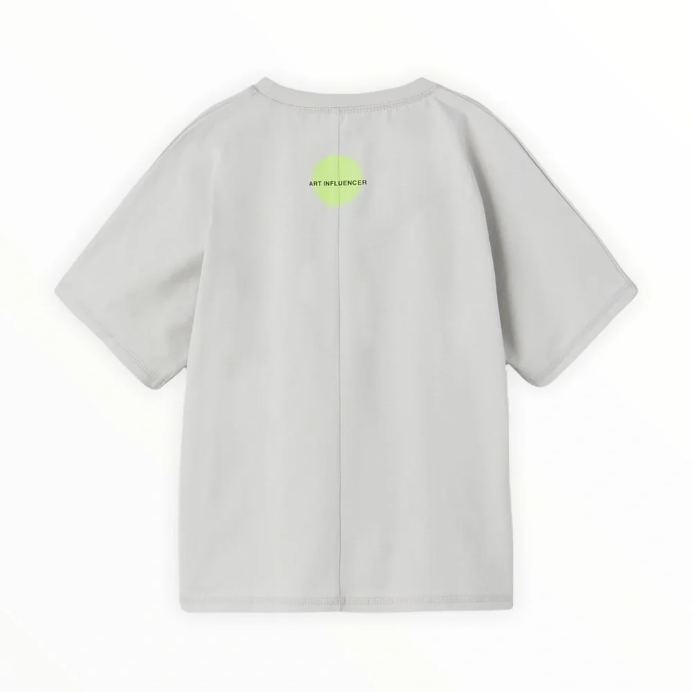 ZARA Kids | Light Mauve | Neon Skull T-Shirt - Picture 2 of 4